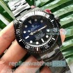 Copy Rolex Deepsea Men's Watch D-Blue Dial Black Steel